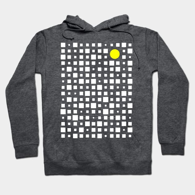 Square and Circle Abstract Hoodie by ganola